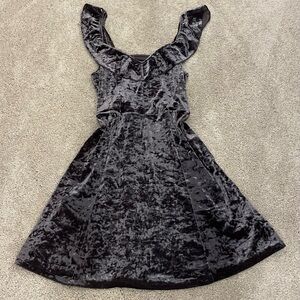 Velvet mini dress